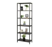 Generique Bibliothèque Madison 5 étagères métal noir 60x30xH180 cm