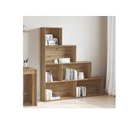 vidaXL Bibliothèque chêne Artisanal 157x24x160 cm Bois d'ingénierie, bibliothèque, Meuble à Livres, Armoire de Rangement, étagère à Livres