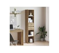 vidaXL Bibliothèque chêne artisanal 36x30x171 cm bois d'ingénierie Marron