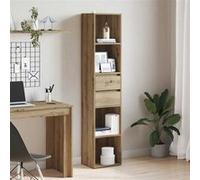 vidaXL Bibliothèque chêne artisanal 36x30x171 cm bois d'ingénierie Marron