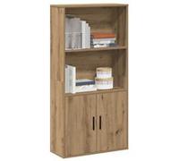vidaXL Bibliothèque en bois d'ingénierie chêne artisanal 60x24x120 cm