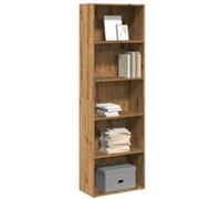 vidaXL Bibliothèque chêne artisanal 60×30×189 cm – Bois d'ingénierie – Marron