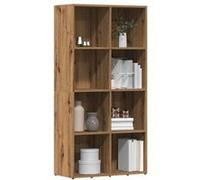 vidaXL Bibliothèque Artisanal en bois d'ingénierie Chêne 66x30x130 cm
