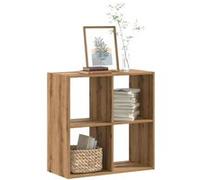 vidaXL Bibliothèque Chêne artisanal - Bois d'ingénierie 68,5x32x68,5 cm - Multicolore