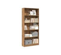 vidaXL Bibliothèque Artisan-Chêne 80x24x176 cm Bois composite Marron