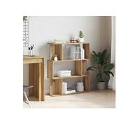 vidaXL Bibliothèque chêne artisanal 80x24x96 cm Bois d'ingénierie
