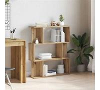 vidaXL Bibliothèque chêne artisanal 80x24x96 cm Bois d'ingénierie