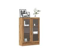 Bibliothèque chêne artisanal 82,5x30,5x115 cm bois d ingénierie