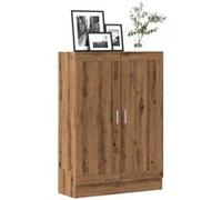 vidaXL Bibliothèque chêne artisanal 82,5x30,5x115 cm – Bois d'ingénierie, étagère