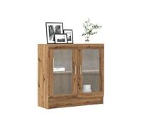 vidaXL Bibliothèque chêne Artisanal 82,5x30,5x80 cm Bois d'ingénierie, bibliothèque, Armoire de Rangement, Support de Rangement, étagère