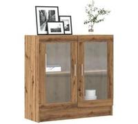 Bibliothèque chêne artisanal 82,5x30,5x80 cm bois d ingénierie Marron