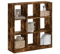 vidaXL Bibliothèque Chêne fumé 102×32×108 cm Bois d'ingénierie Marron