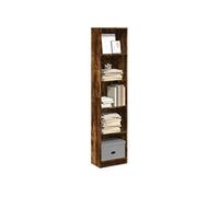 vidaXL Bibliothèque chêne fumé 40×24×176 cm – bois d'ingénierie, étagère à livres