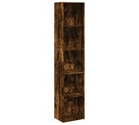 Bibliothèque chêne fumé 40x30x189 cm bois d ingénierie