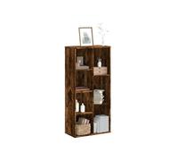 vidaXL Bibliothèque Chêne fumé 50 x 25 x 105 cm Bois d'ingénierie Marron