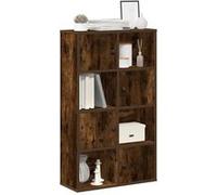 Bibliothèque chêne fumé 60x24x101,5 cm bois d ingénierie Marron G
