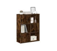 vidaXL Bibliothèque chêne fumé – Étagère à livres en bois d'ingénierie 60×24×76,5 cm