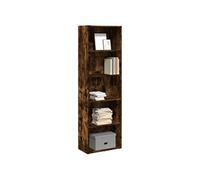 vidaXL Bibliothèque chêne fumé 60x30x189 cm - Bois d'ingénierie, étagère à livres