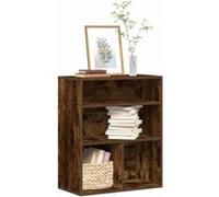 Bibliothèque chêne fumé 60x30x71,5 cm bois d ingénierie G