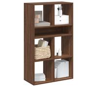 Bibliothèque chêne fumé 60x30x71,5 cm bois d'ingénierie vidaXL