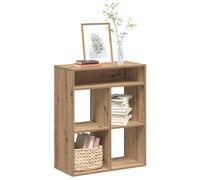 Bibliothèque chêne fumé 60x30x71,5 cm bois d'ingénierie vidaXL