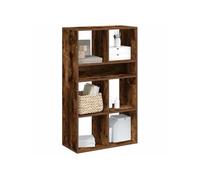 vidaXL Bibliothèque chêne fumé 66x31x112 cm Bois d'ingénierie