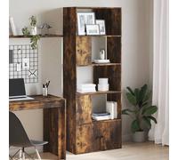 Vidaxl Bibliothèque Chêne Fumé 70x36x189 Cm Bois D'ingénierie Marron