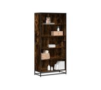 Bibliothèque chêne fumé 80,5x35x170,5 cm bois d ingénierie Marron G