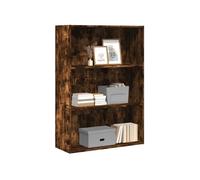 Bibliothèque chêne fumé 80x30x114 cm bois d ingénierie