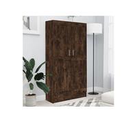 Vidaxl Bibliothèque Chêne Fumé 82,5x30,5x150 Cm Bois D'ingénierie Multicolore