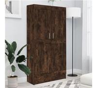Vidaxl Bibliothèque Chêne Fumé 82,5x30,5x150 Cm Bois D'ingénierie Multicolore
