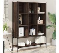 Bibliothèque chêne marron 102x30x141,5 cm bois d ingénierie Marron G