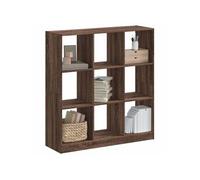Bibliothèque chêne marron 102x32x108 cm bois d ingénierie
