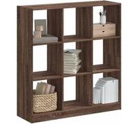 Vidaxl Bibliothèque Chêne Marron 102x32x108 Cm Bois D'ingénierie Marron