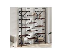 Vidaxl Bibliothèque Chêne Marron 127,5x28,5x172,5 Cm Bois D'ingénierie Multicolore