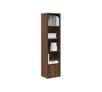 vidaXL Bibliothèque chêne marron 31x24x127 cm – Bois d'ingénierie, étagère à livres