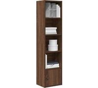vidaXL Bibliothèque chêne marron 31x24x127 cm – Bois d'ingénierie, étagère à livres