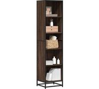 vidaXL Bibliothèque chêne marron - Bois d'ingénierie 40x35x170,5 cm - Marron G