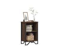 vidaXL Bibliothèque imitation chêne 50x31x74,5 cm Matériau dérivé du bois Marron