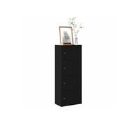 vidaXL Bibliothèque en bois d'ingénierie chêne noir 40x24x102 cm