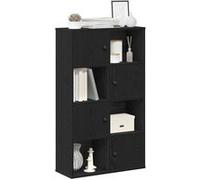 vidaXL Bibliothèque chêne noir 60x24x101,5 cm en bois d'ingénierie – étagère à livres