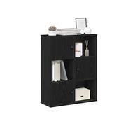 vidaXL Bibliothèque chêne Noir 60x24x76,5 cm Bois d'ingénierie, étagère à Livres, Support de Rangement, Support à Livres, Armoire de Rangement