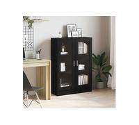 vidaXL Bibliothèque Chêne noir – 82,5x30,5x115 cm – 3 étagères – Bois d'ingénierie