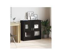 vidaXL Bibliothèque 4 niveaux Chêne Noir 82,5x30,5x80 cm Bois d'ingénierie Style contemporain
