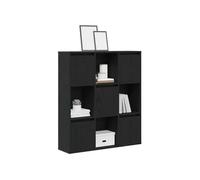 Vidaxl Bibliothèque Chêne Noir 89x24x101,5 Cm Bois D'ingénierie