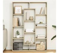 Bibliothèque chêne sonoma 102x29x143 cm bois d ingénierie