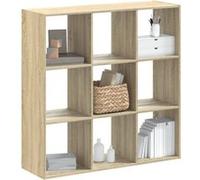 vidaXL Bibliothèque Chêne Sonoma 102x32x102 cm Bois d'ingénierie Marron
