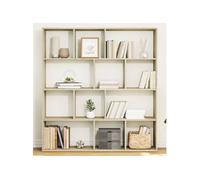 Bibliothèque chêne sonoma 132x29x141,5 cm bois d ingénierie