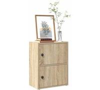 vidaXL Bibliothèque chêne sonoma 40x24x52 cm bois d'ingénierie, étagère à livres, support de rangement, support à livres, 860357