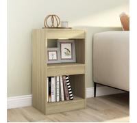 Bibliothèque - Chêne Sonoma - 40x30x72 cm - Meuble de salon - Design contemporain - Séparateur de pièce